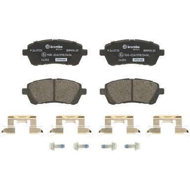 Brembo Bremsbelagsatz, Scheibenbremse XTRA LINE P 24 072X