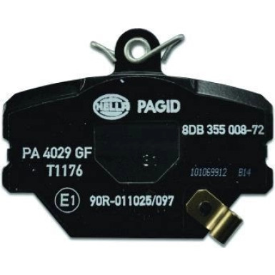 Hella Pagid | Bremsbelagsatz, Scheibenbremse | 8DB 355 008-721