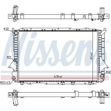 Nissens | Kühler, Motorkühlung | 60458