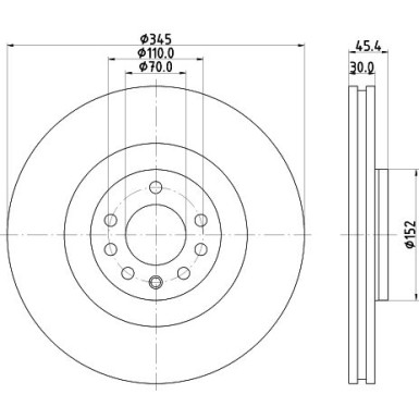 Hella | Bremsscheibe | 8DD 355 120-091
