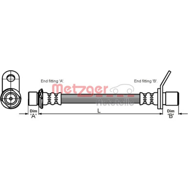 4110014 Bremsschlauch