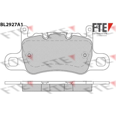 FTE | Bremsbelagsatz, Scheibenbremse | 9011170