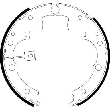 8DB 355 001-971 Bremsbackensatz