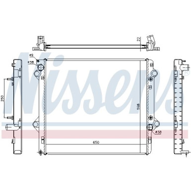 Nissens | Kühler, Motorkühlung | 646805
