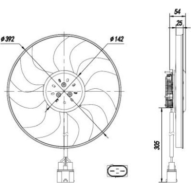 47926 Lüfter, Motorkühlung