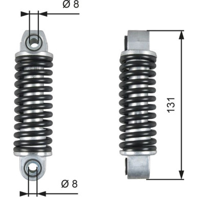 Gates Schwingungsdämpfer, Keilrippenriemen DriveAlign™ T39151