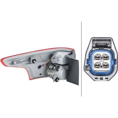 Hella | Heckleuchte | 2VA 354 995-161