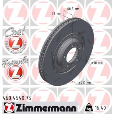 Zimmermann | Bremsscheibe | 460.4540.75