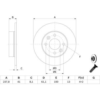 0 986 478 273 Bremsscheibe