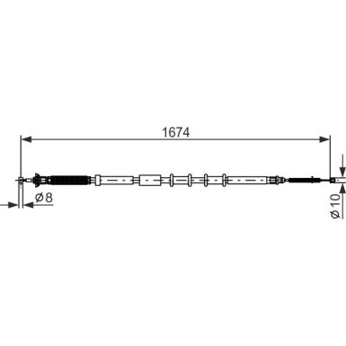 1 987 477 976 Seilzug, Feststellbremse 1 987 477 976 Seilzug, Feststellbremse