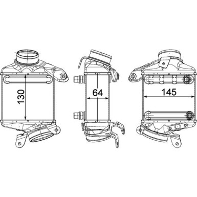 Mahle | Ladeluftkühler | CI 186 000P
