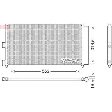 Denso | Kondensator, Klimaanlage | DCN09072
