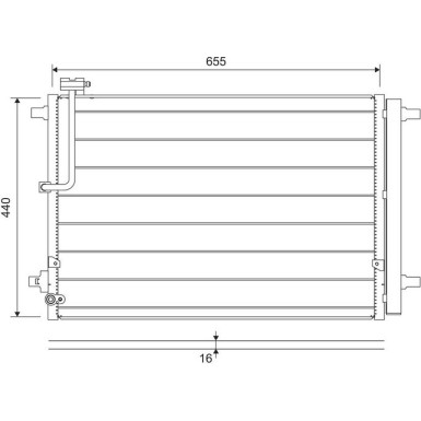 Valeo | Kondensator, Klimaanlage | 822657
