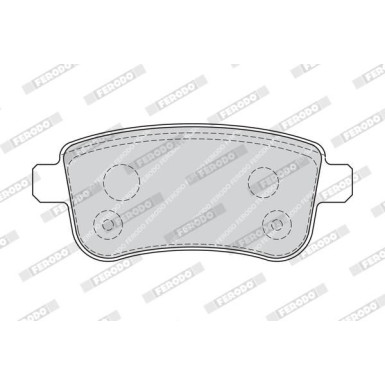 Ferodo | Bremsbelagsatz, Scheibenbremse | FDB4182