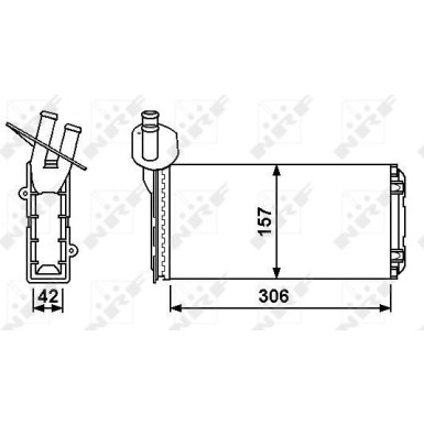 53889 Wärmetauscher, Innenraumheizung