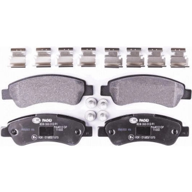 Hella Pagid | Bremsbelagsatz, Scheibenbremse | 8DB 355 012-911