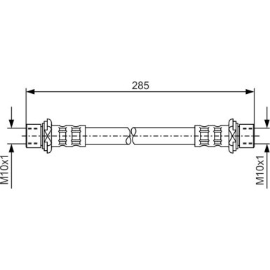 BOSCH | Bremsschlauch | 1 987 476 725