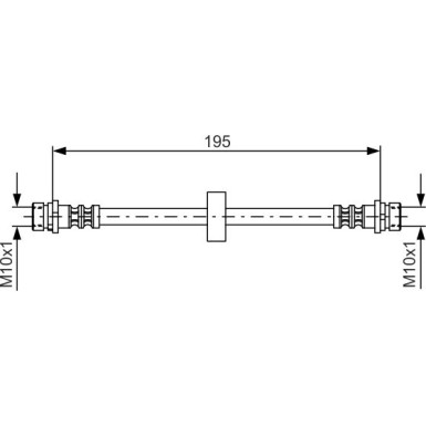 BOSCH | Bremsschlauch | 1 987 476 884