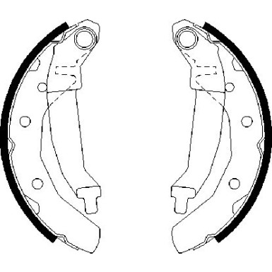 0 986 487 628 Bremsbackensatz