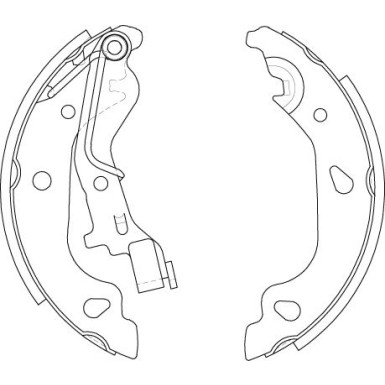 GS8687 Bremsbackensatz