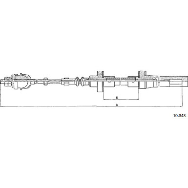 10.343 Seilzug, Kupplungsbetätigung 10.343 Seilzug, Kupplungsbetätigung