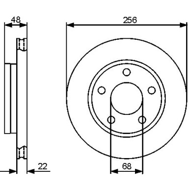 BOSCH | Bremsscheibe | 0 986 479 463