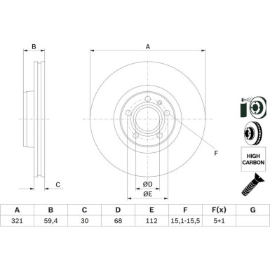 0 986 479 300 Bremsscheibe