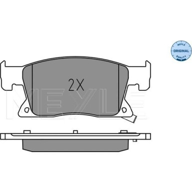 025 223 4519 Bremsbelagsatz, Scheibenbremse MEYLE-ORIGINAL: True to OE.