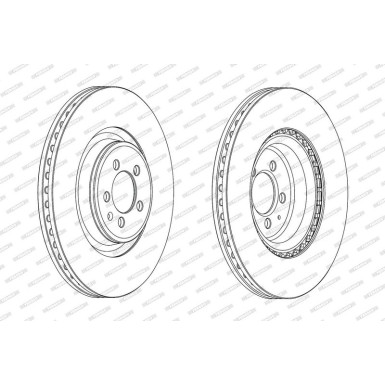 Ferodo Bremsscheibe PREMIER DDF1997C-1