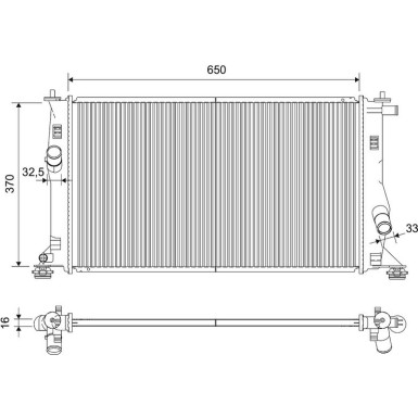 Valeo | Kühler, Motorkühlung | 735448