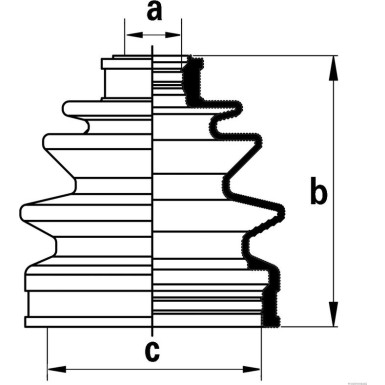 J2860501 Faltenbalgsatz, Antriebswelle
