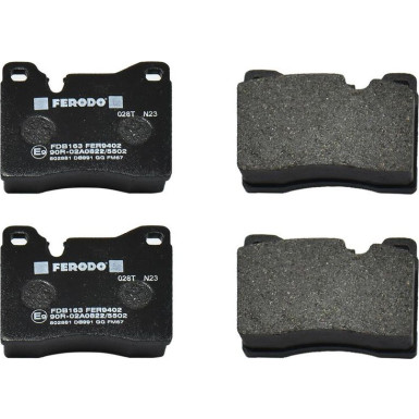 Ferodo Bremsbelagsatz, Scheibenbremse PREMIER ECO FRICTION FDB163