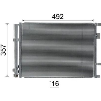 AC 1055 000S Kondensator, Klimaanlage BEHR AC 1055 000S Kondensator, Klimaanlage BEHR