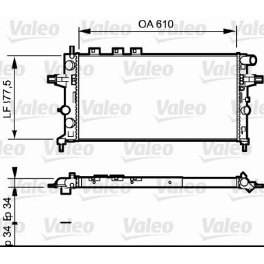 Valeo | Kühler, Motorkühlung | 732550