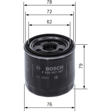 BOSCH F 026 407 307 Ölfilter BOSCH F 026 407 307 Ölfilter
