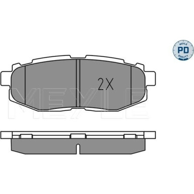025 248 5416/PD Bremsbelagsatz, Scheibenbremse MEYLE-PD: Advanced performance and design.