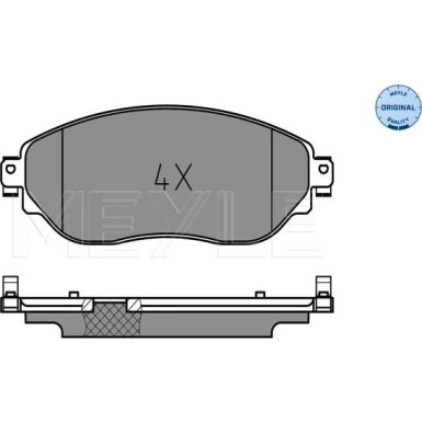 Meyle Bremsbelagsatz, Scheibenbremse MEYLE-ORIGINAL: True to OE 025 220 8718