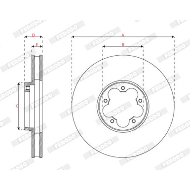 Ferodo | Bremsscheibe | DDF3095C