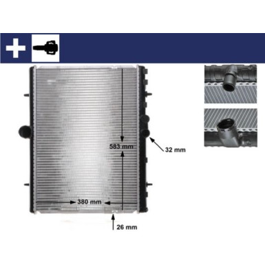 Mahle | Kühler, Motorkühlung | CR 889 000S