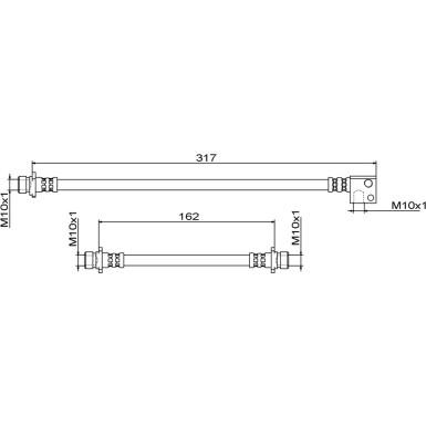 Metzger | Bremsschlauch | 4111862