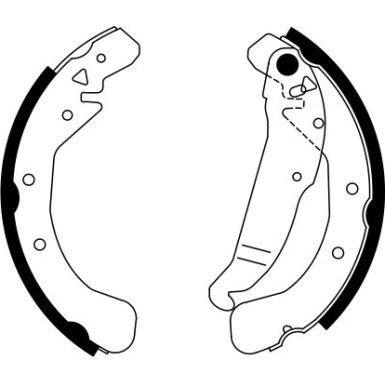 0 986 487 554 Bremsbackensatz