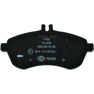 Hella Pagid | Bremsbelagsatz, Scheibenbremse | 8DB 355 012-581