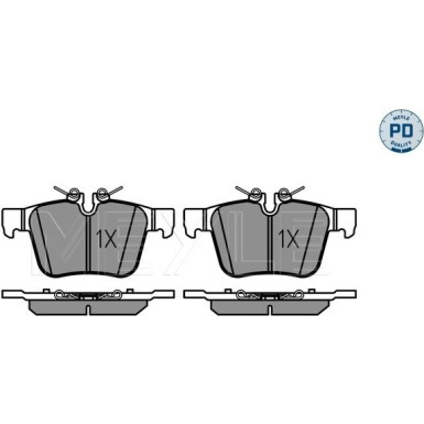 Meyle Bremsbelagsatz, Scheibenbremse MEYLE-PD: Advanced performance and design 025 221 4116/PD