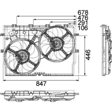 Mahle Lüfter, Motorkühlung BEHR Premium Line CFF 192 000P