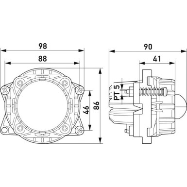 Hella | Fernscheinwerfer | 1KL 998 670-051