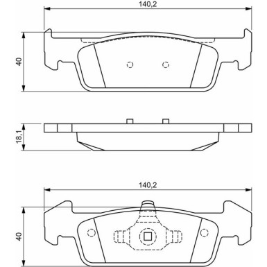 0 986 494 697 Bremsbelagsatz, Scheibenbremse