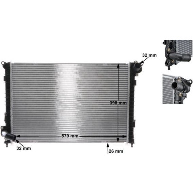 CR 985 000S Kühler, Motorkühlung BEHR