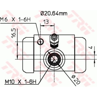 TRW | Radbremszylinder | BWF312