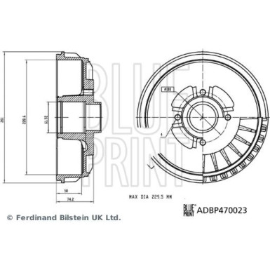 Blue Print | Bremstrommel | ADBP470023