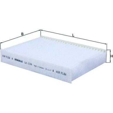 LA 1174 Filter, Innenraumluft LA 1174 Filter, Innenraumluft